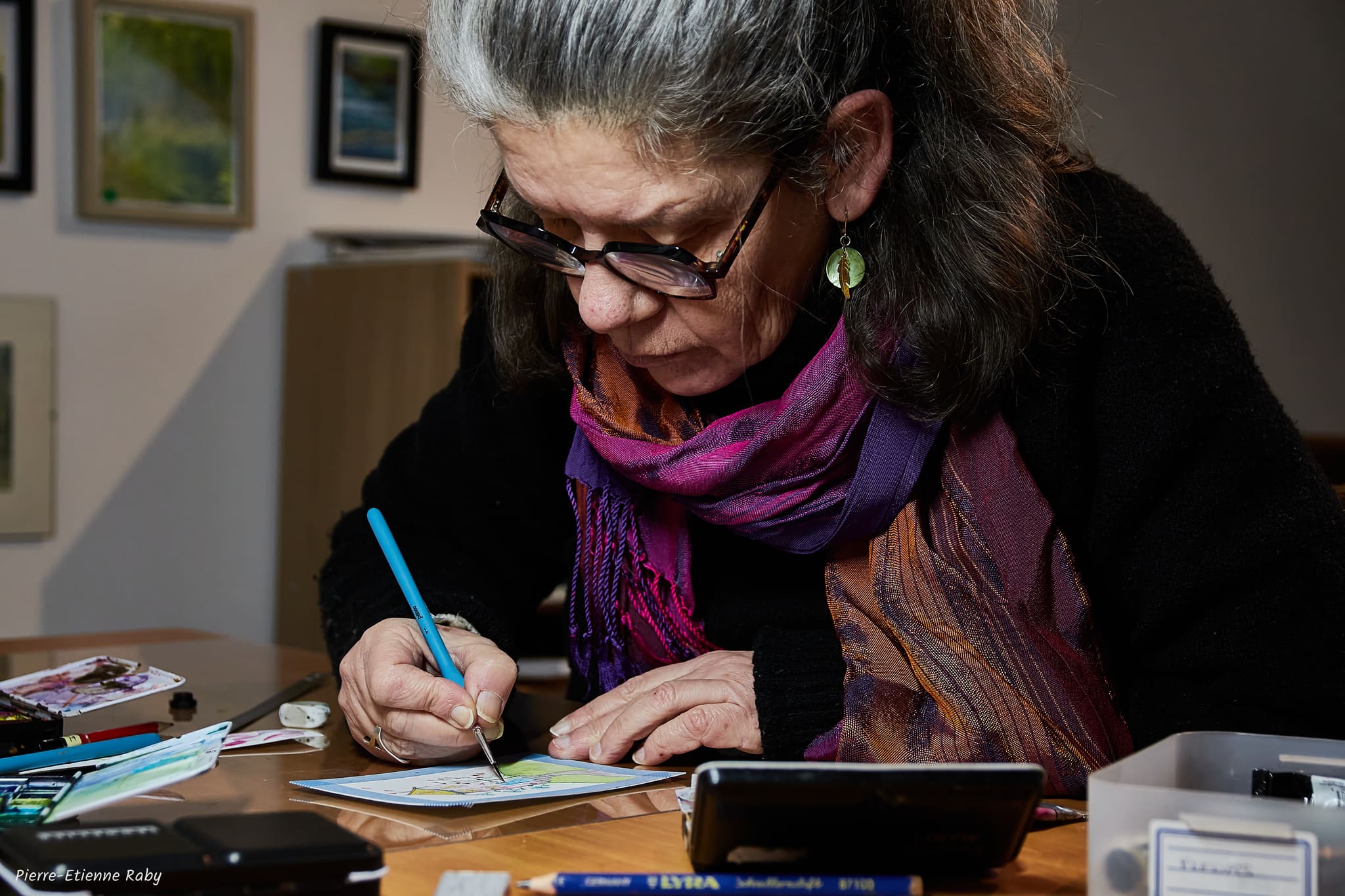 Reportage photographique pour une aquarelliste près de Vannes